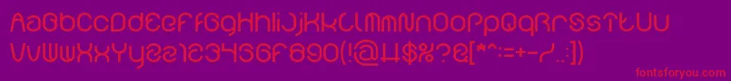 FUNRECORD light Font – Red Fonts on Purple Background