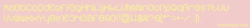 FUNRECORD light Font – Yellow Fonts on Pink Background