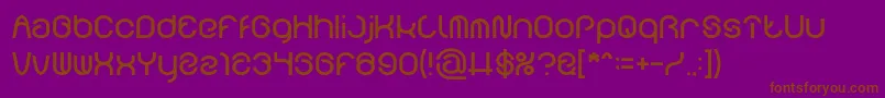 FUNRECORD Font – Brown Fonts on Purple Background