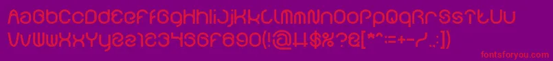 FUNRECORD Font – Red Fonts on Purple Background