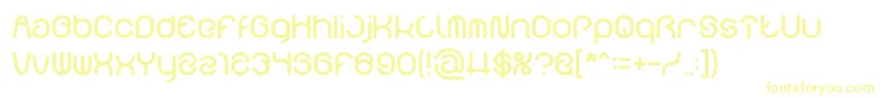 FUNRECORD Font – Yellow Fonts on White Background