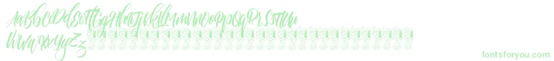 Funtastic Font – Green Fonts on White Background