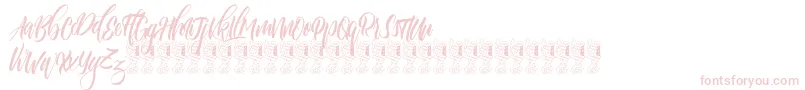 Funtastic-Schriftart – Rosa Schriften auf weißem Hintergrund