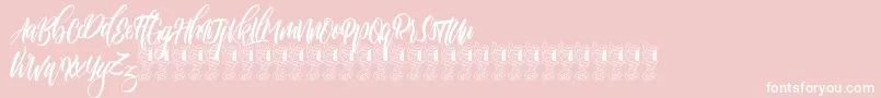 Funtastic Font – White Fonts on Pink Background