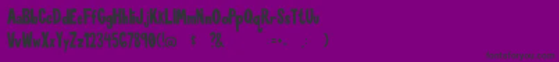 FunTimewithMe Regular-Schriftart – Schwarze Schriften auf violettem Hintergrund