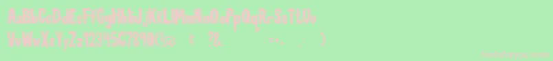 FunTimewithMe Regular Font – Pink Fonts on Green Background