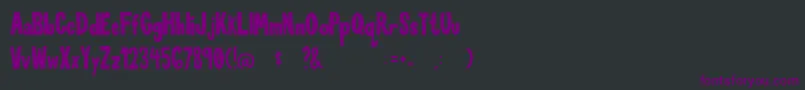 FunTimewithMe Regular Font – Purple Fonts on Black Background