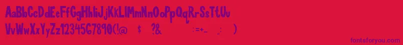 More about FunTimewithMe Regular Font FunTimewithMe Regular Font – Purple Fonts on Red Background