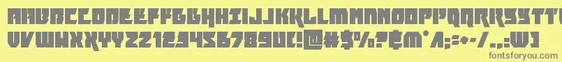 furiosa Font – Gray Fonts on Yellow Background