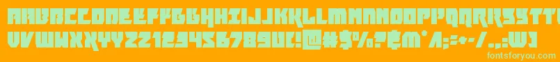 furiosa Font – Green Fonts on Orange Background