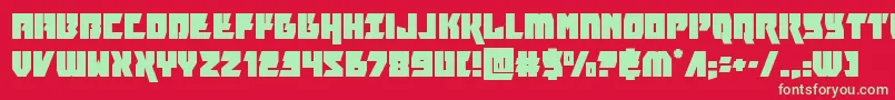 furiosa Font – Green Fonts on Red Background