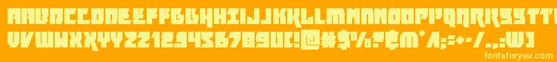 furiosa Font – Yellow Fonts on Orange Background