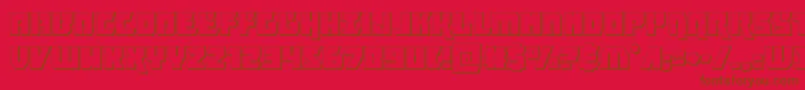 furiosa3d Font – Brown Fonts on Red Background