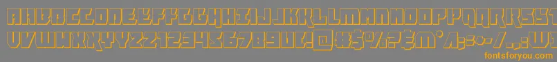 furiosa3d Font – Orange Fonts on Gray Background