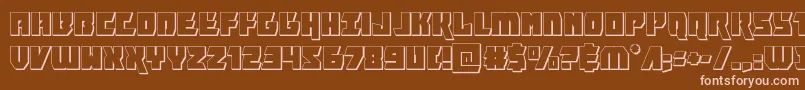 furiosa3d Font – Pink Fonts on Brown Background