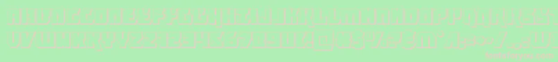 furiosa3d Font – Pink Fonts on Green Background