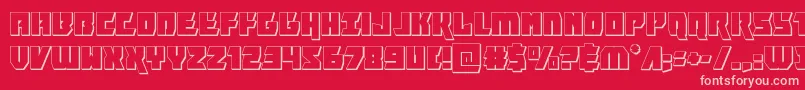furiosa3d Font – Pink Fonts on Red Background