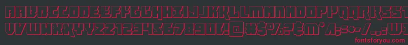 furiosa3d Font – Red Fonts on Black Background