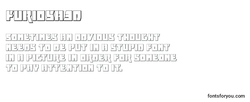 Обзор шрифта Furiosa3d