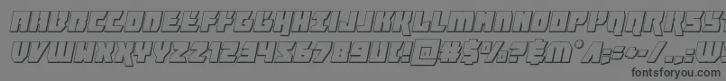 furiosa3dital Font – Black Fonts on Gray Background