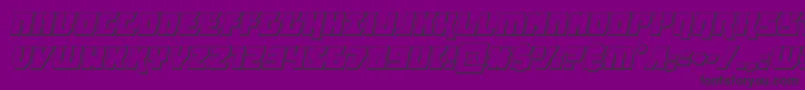 furiosa3dital Font – Black Fonts on Purple Background