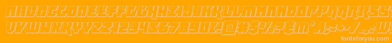 furiosa3dital Font – Pink Fonts on Orange Background