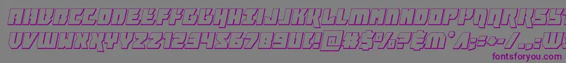 furiosa3dital Font – Purple Fonts on Gray Background