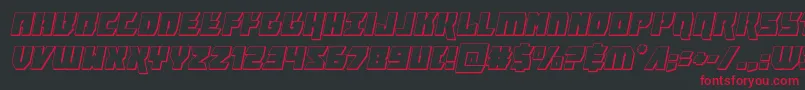 furiosa3dital Font – Red Fonts on Black Background