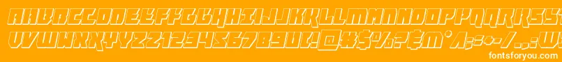 furiosa3dital Font – White Fonts on Orange Background