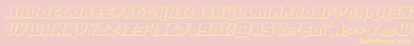 furiosa3dital Font – Yellow Fonts on Pink Background