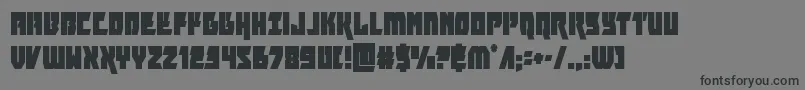 furiosacond-Schriftart – Schwarze Schriften auf grauem Hintergrund