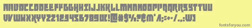 furiosacond Font – Gray Fonts on Yellow Background