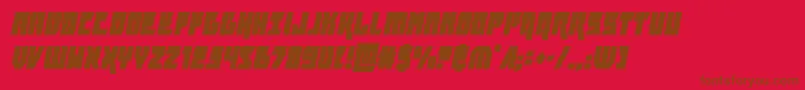 furiosacondital Font – Brown Fonts on Red Background