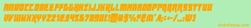 furiosacondital Font – Orange Fonts on Green Background