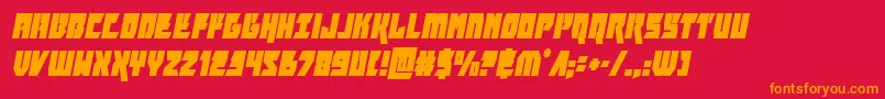 furiosacondital Font – Orange Fonts on Red Background