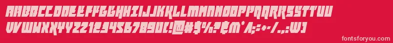 furiosacondital Font – Pink Fonts on Red Background