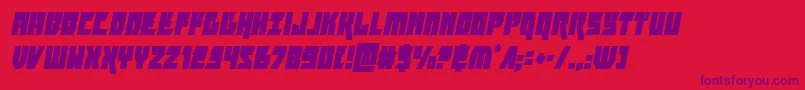 furiosacondital Font – Purple Fonts on Red Background