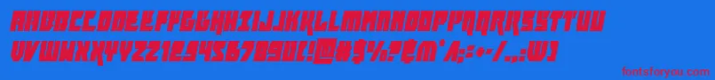 furiosacondital Font – Red Fonts on Blue Background