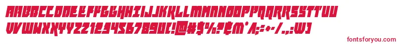 furiosacondital Font – Red Fonts on White Background