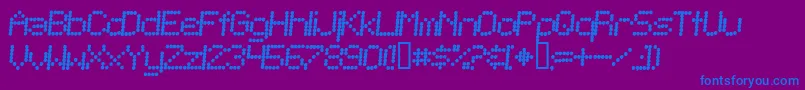 TelegraphicBoldItalic Font – Blue Fonts on Purple Background