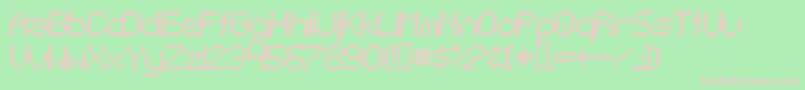 TelegraphicBoldItalic Font – Pink Fonts on Green Background