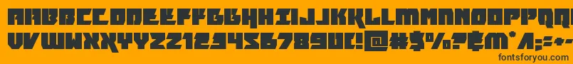 furiosaexpand Font – Black Fonts on Orange Background