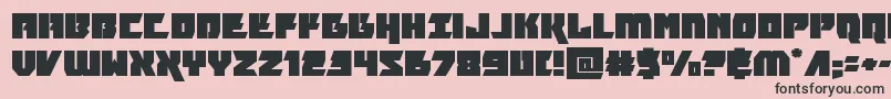 furiosaexpand Font – Black Fonts on Pink Background