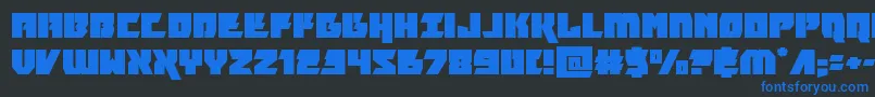 furiosaexpand Font – Blue Fonts on Black Background