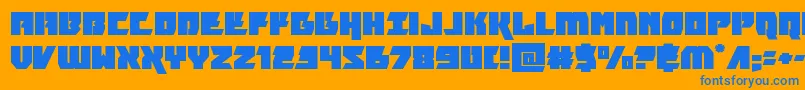 furiosaexpand Font – Blue Fonts on Orange Background