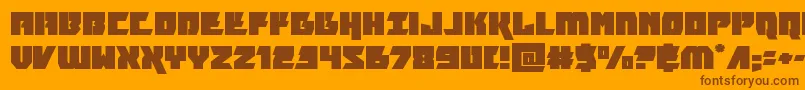 furiosaexpand Font – Brown Fonts on Orange Background