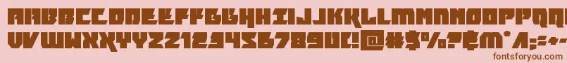 furiosaexpand Font – Brown Fonts on Pink Background