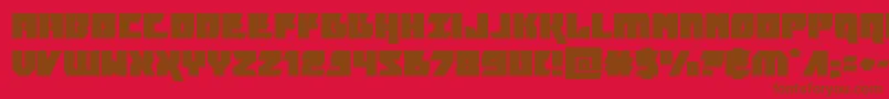 furiosaexpand Font – Brown Fonts on Red Background