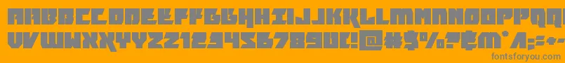 furiosaexpand Font – Gray Fonts on Orange Background