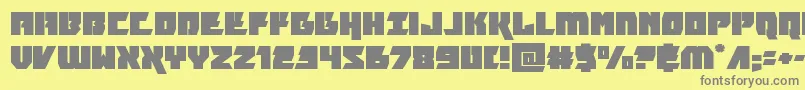 furiosaexpand Font – Gray Fonts on Yellow Background